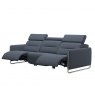 Stressless Stressless Emily 3 Seater Sofa With 3 Powered Recliners Steel Legs