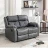 Exclusive Sofas & Chairs Belair 2 Seater Manual Reclining Sofa Grey Fabric