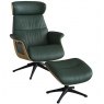 FlexLux Flexlux Clement Chair & Footstool With Metal Base