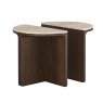 Corndell California Half Moon Nest Of Tables Travertine