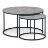 Julian Bowen Staten Concrete Round Nest Of Tables
