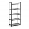 Julian Bowen Staten Concrete Effect Tall Bookcase