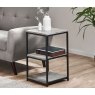 Julian Bowen Julian Bowen Staten Concrete Effect Small Narrow Side Table
