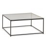 Julian Bowen Chicago Rectangular Coffee Table Smoked Glass