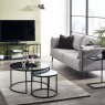 Julian Bowen Chicago Round Nesting Tables Smoked Glass