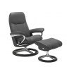 Stressless Stressless Consul Recliner Signature Base Chair & Footstool  3 Sizes