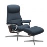 Stressless Stressless Philip Cross Base Recliner Chair & Footstool 2 Sizes