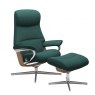 Stressless Stressless Philip Cross Base Recliner Chair & Footstool 2 Sizes