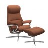 Stressless Stressless Philip Cross Base Recliner Chair & Footstool 2 Sizes