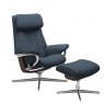 Stressless Stressless Paul Cross Base Recliner Chair & Footstool 2 Sizes