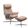 Stressless Stressless Paul Cross Base Recliner Chair & Footstool 2 Sizes