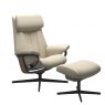 Stressless Stressless Paul Cross Base Recliner Chair & Footstool 2 Sizes
