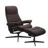 Stressless Stressless View Cross Base Recliner Chair & Footstool 3 Sizes