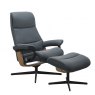 Stressless Stressless View Cross Base Recliner Chair & Footstool 3 Sizes