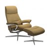 Stressless Stressless View Cross Base Recliner Chair & Footstool 3 Sizes