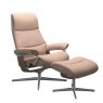Stressless Stressless View Cross Base Recliner Chair & Footstool 3 Sizes