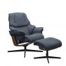 Stressless Stressless Reno Cross Base Recliner Chair & Footstool 3 Sizes