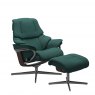 Stressless Stressless Reno Cross Base Recliner Chair & Footstool 3 Sizes