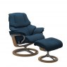 Stressless Stressless Reno Signature Base Recliner Chair & Footstool 3 Sizes