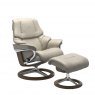 Stressless Stressless Reno Signature Base Recliner Chair & Footstool 3 Sizes