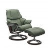 Stressless Stressless Reno Signature Base Recliner Chair & Footstool 3 Sizes