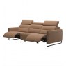 Stressless Stressless Emily 3 Seater Sofa With 2 Powered Recliners Steel Legs
