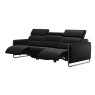 Stressless Stressless Emily 3 Seater Sofa With 2 Powered Recliners Steel Legs