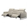 Stressless Stressless Emily 3 Seater Sofa With 2 Powered Recliners Steel Legs