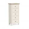 Global Home Modern Country 5 Drawer Tall Chest