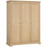 Devonshire Living Devonshire Lydford Triple Wardrobe With Shelves