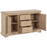 Devonshire Living Devonshire Lydford Oak 2 Door 3 Drawer Sideboard