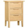 Devonshire Living Devonshire Bergen Oak 3 Drawer Bedside