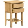 Devonshire Living Devonshire Bergen Oak 2 Drawer Bedside