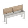 Global Home Global Home Modern Country Shallow Storage Bench