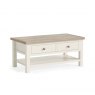 Global Home Global Home Modern Country Coffee Table With Shelf