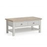 Global Home Global Home Modern Country Coffee Table With Shelf