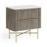 Corndell Isabella Bedside Chest Marble Top
