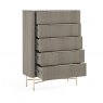 Corndell Isabella 5 Drawer Chest Marble Top