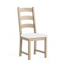 Corndell Corndell Normandy Whitewash Ladder Back Dining Chair