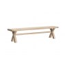 Corndell Normandy Whitewash Cross Leg Dining Bench