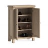 Corndell Corndell Normandy Whitewash Corner TV Unit 2 Doors