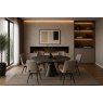 Carlton Furniture Lucca Bubble Extending Dining Table Volcano Ceramic Top