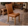 Carlton Furniture Mini Roll Back Chair Leather Front In Harrington Wool Back