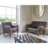 Vintage Sofa Company Vintage Sofa Company Litton Rub Off Leather Patchwork 2 Seater Sofa