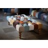 Vintage Sofa Company Vintage Sofa Company Patchwork Banquette Footstool with Medium Oak Chunky Legs