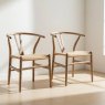 Carlton Furniture Carlton Furniture Holcot Rattan Wishbone Dining Chair
