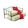 Metal Beds Metal Beds Paris Day Bed including Underbed