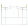 Metal Beds Warwick White Headboard