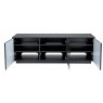 UK-CF UK-CF New City London Black Flat Pack TV & Media Unit