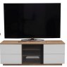 UK-CF UK-CF New City London Black Flat Pack TV & Media Unit